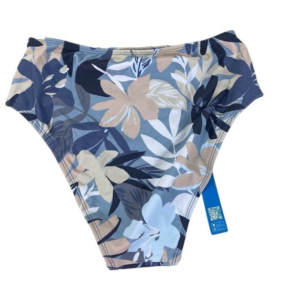 New Cupshe S hipster two piece bikini blue and orange - Picture 4 of 5